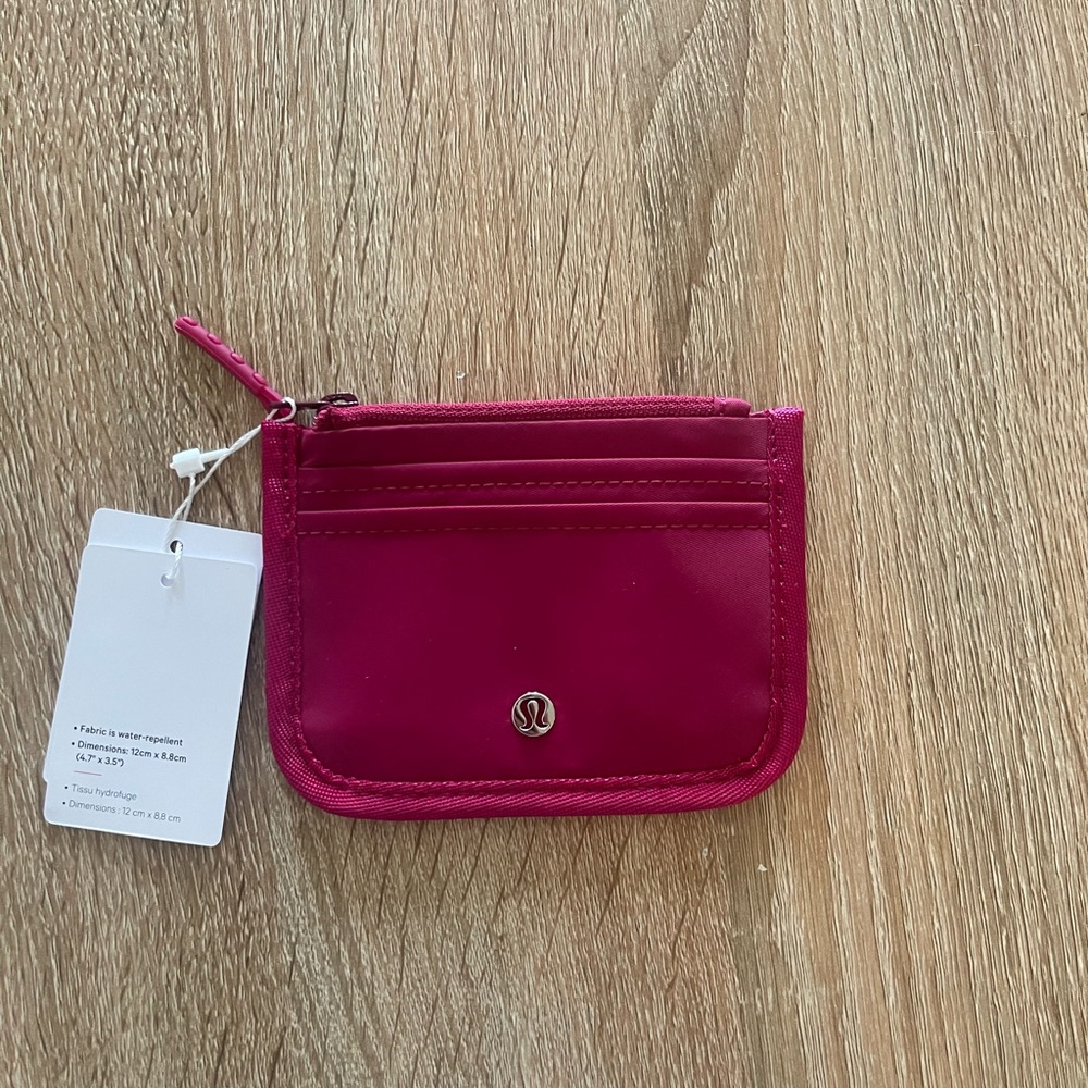 lululemon Pink Card Holder Wallet